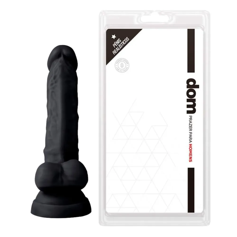 Prótese Com Escroto E Ventosa 16x3,5cm