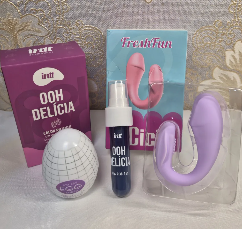 Vibrador Mini Casal + Ooh Delícia Amora + Egg