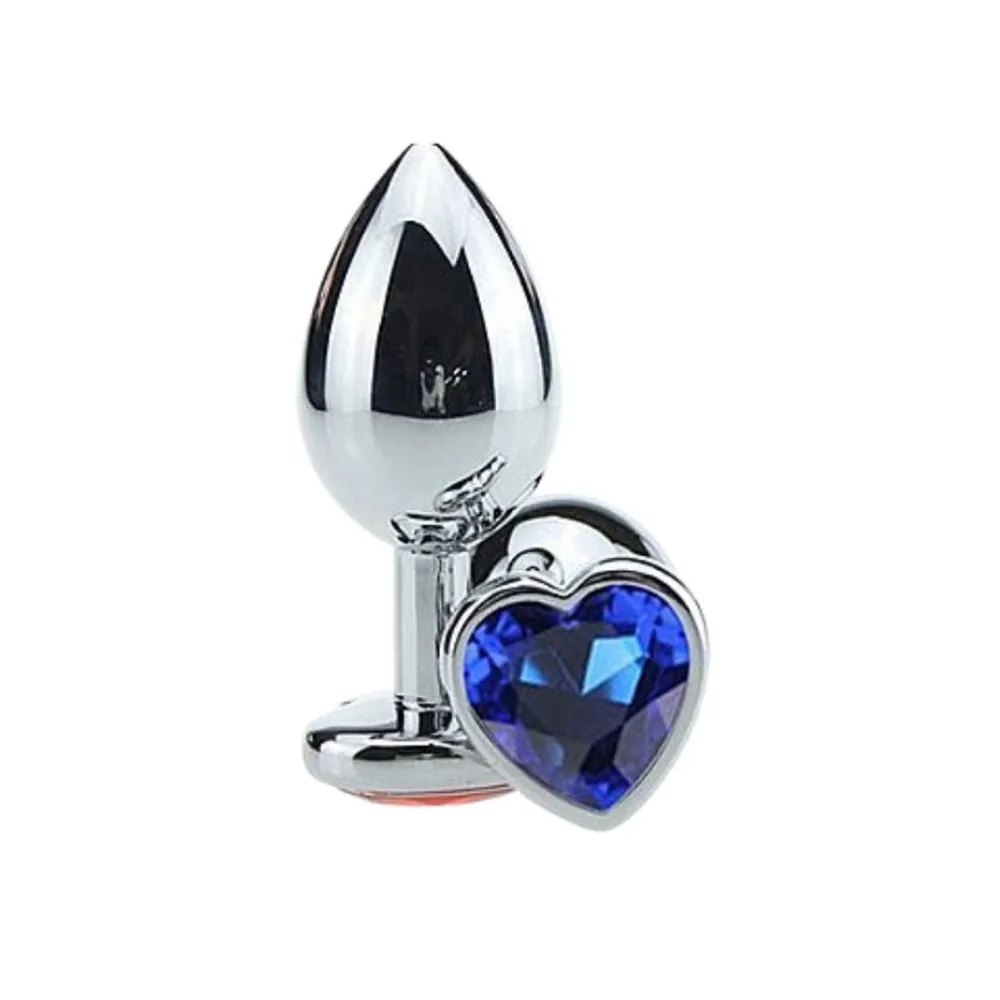 Plug Aço M - Pedra Azul