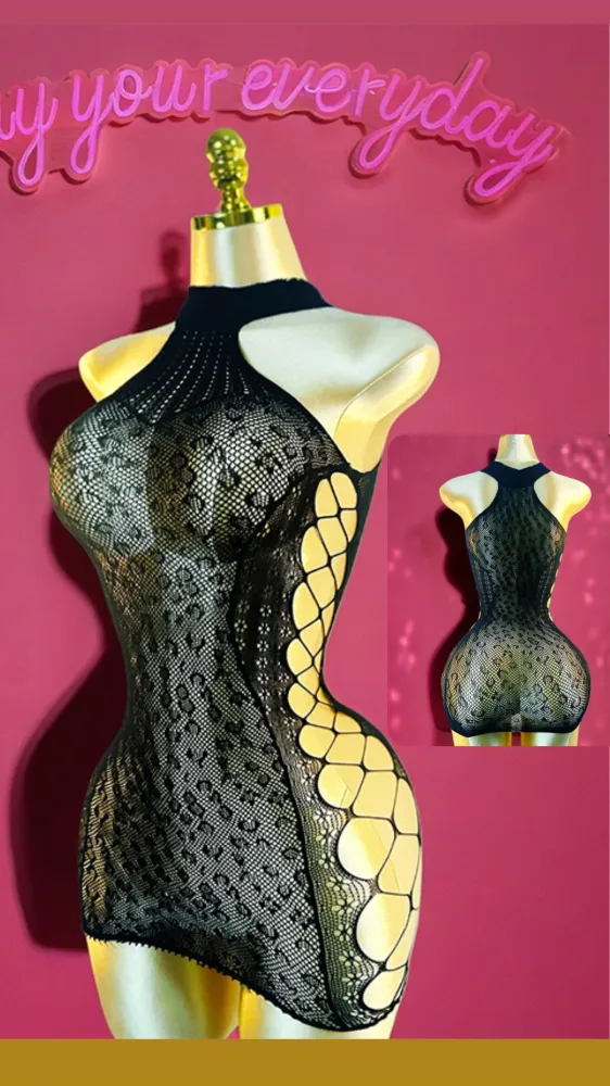 Vestido Meia - Trabalhado Onça