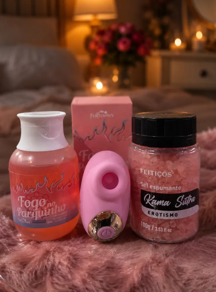 Sugador + Excitante Fogo + Sais de Banho