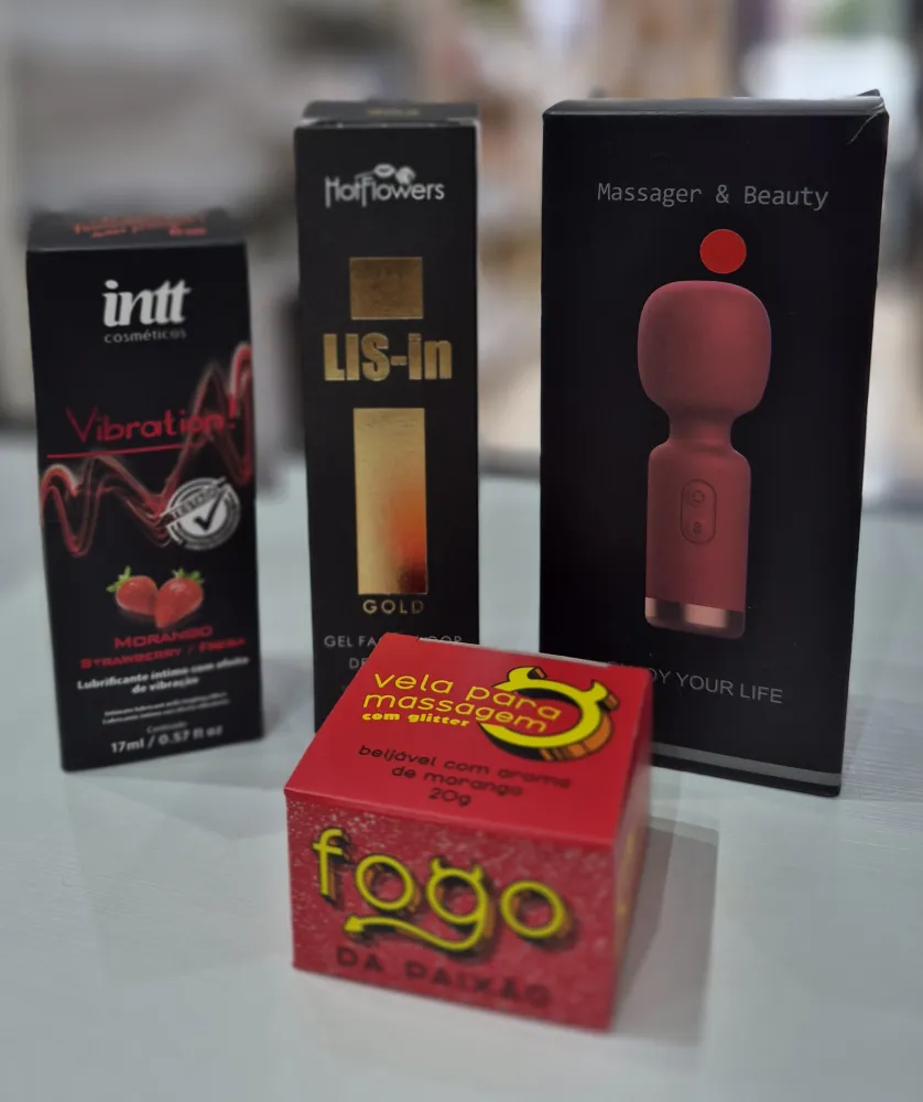 Varinha Mágica + Vibration + Lis-in = Vela Massagem